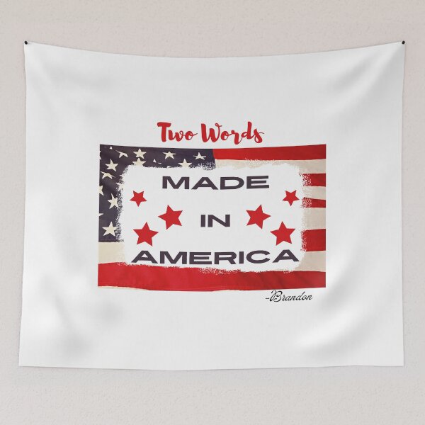 Item preview, Two Words Made in America Brandon Biden T-Shirt designed and sold by ElfriedaMiller.