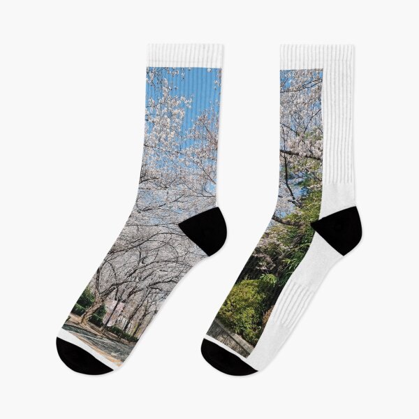 Item preview, Road Surrounded by Cherry Blossoms designed and sold by TheVIP.