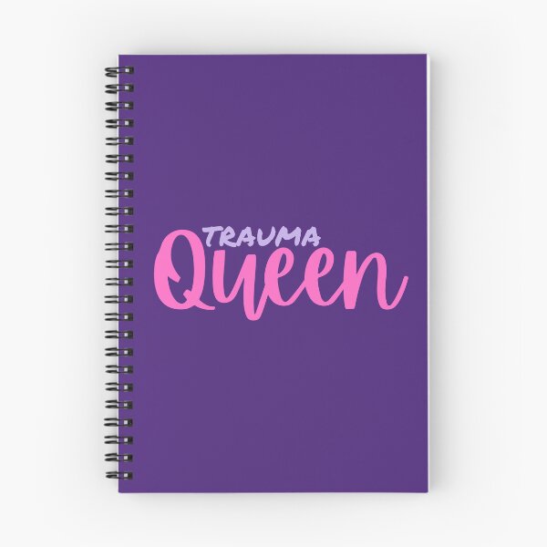 Item preview, Trauma Queen in Pink and Purple Sarcastic Drama Queen Posh Minimalism designed and sold by marie-inks.