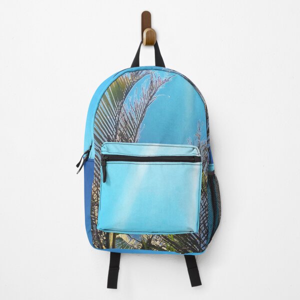Item preview, Tropical Style Décor Palm Fronds and Blue Sky with Sun Streaks Tropicalcore designed and sold by Beachy.