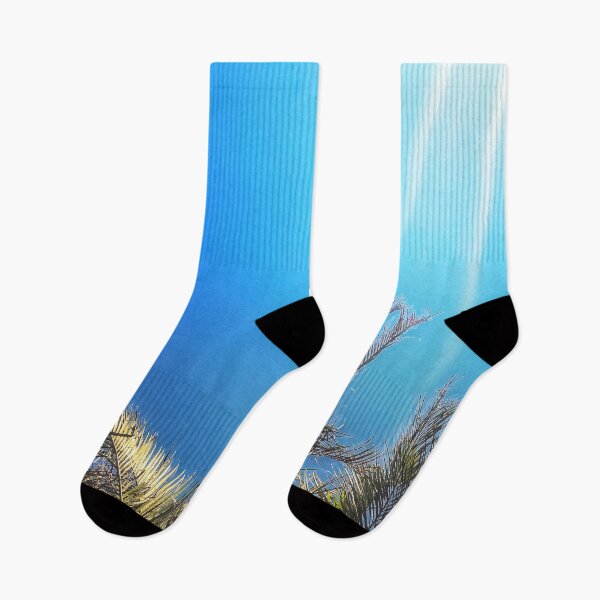 Item preview, Tropical Style Décor Palm Fronds and Blue Sky with Sun Streaks Tropicalcore designed and sold by Beachy.