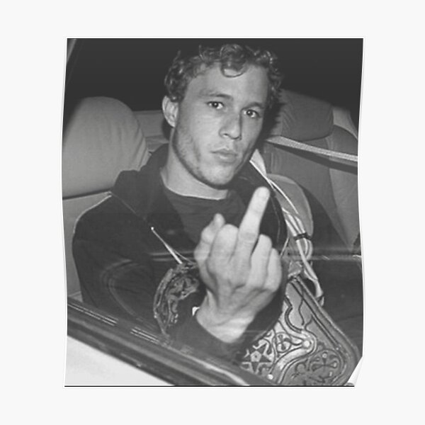 Young Heath Ledger Classic Poster