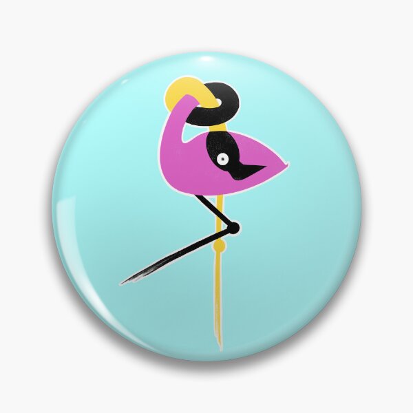 Item preview, Pink Black Yellow Flamingo in a Knot designed and sold by marie-inks.
