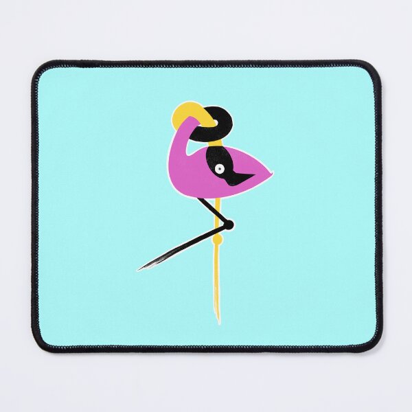 Item preview, Pink Black Yellow Flamingo in a Knot designed and sold by marie-inks.