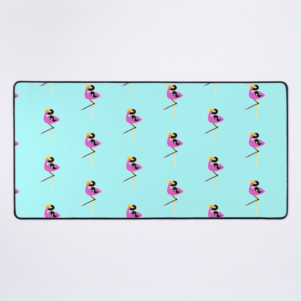 Item preview, Pink Black Yellow Flamingo in a Knot designed and sold by marie-inks.