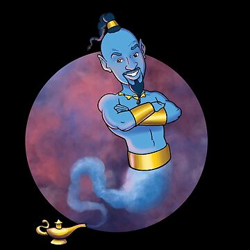 Genie - Aladdin Sticker for Sale by FunkeyMonkey9