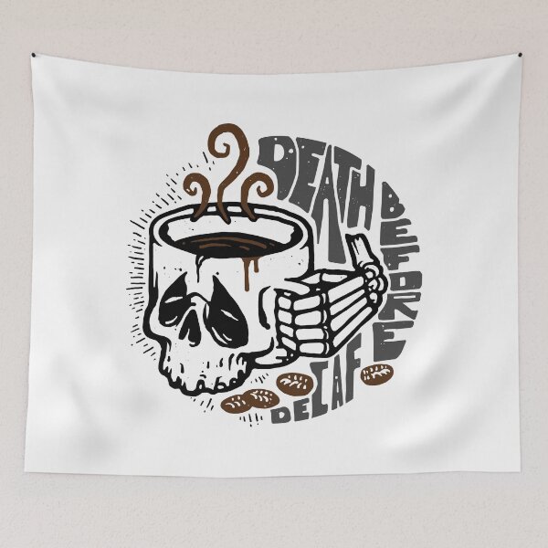 Item preview, Death Before Decaf designed and sold by Quilimo Studio.