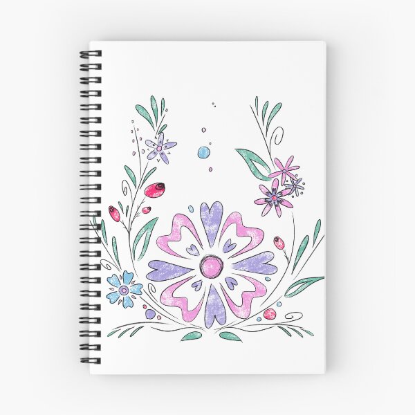 Item preview, Boho folklore flowers sketchy ink cute  designed and sold by marie-inks.