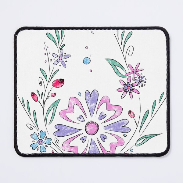 Item preview, Boho folklore flowers sketchy ink cute designed and sold by marie-inks.