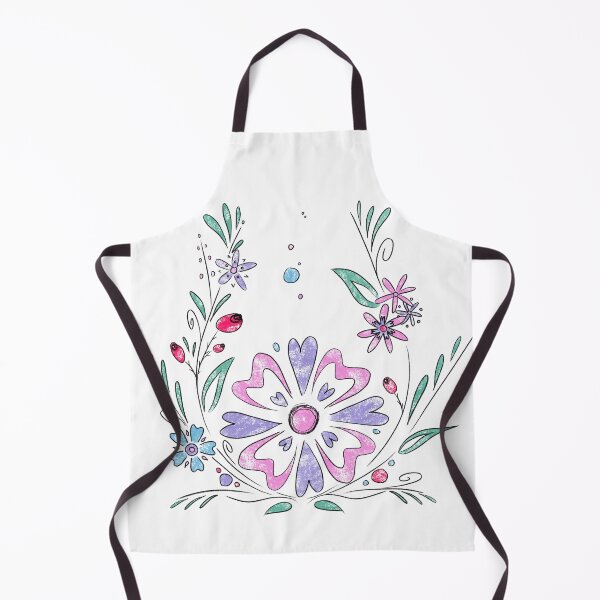 Item preview, Boho folklore flowers sketchy ink cute designed and sold by marie-inks.