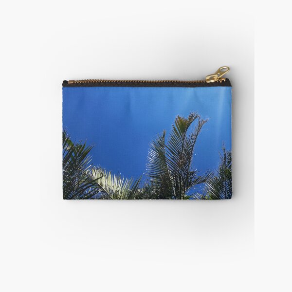 Item preview, Tropical Style Décor Palm Fronds and Blue Sky with Two Sun Streaks Tropicalcore designed and sold by Beachy.