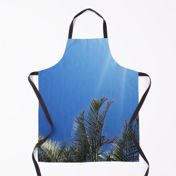 Item preview, Tropical Style Décor Palm Fronds and Blue Sky with Two Sun Streaks Tropicalcore designed and sold by Beachy.