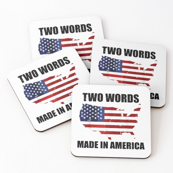 Item preview, Two Words Made In America Sticker designed and sold by EffieDietrich.
