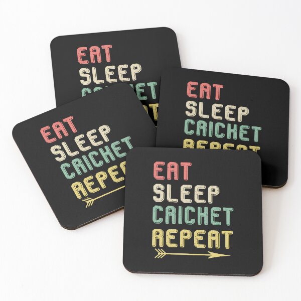 Item preview, Eat Sleep Cricket Repeat Vintage Color Essential T-Shirt designed and sold by EffieDietrich.