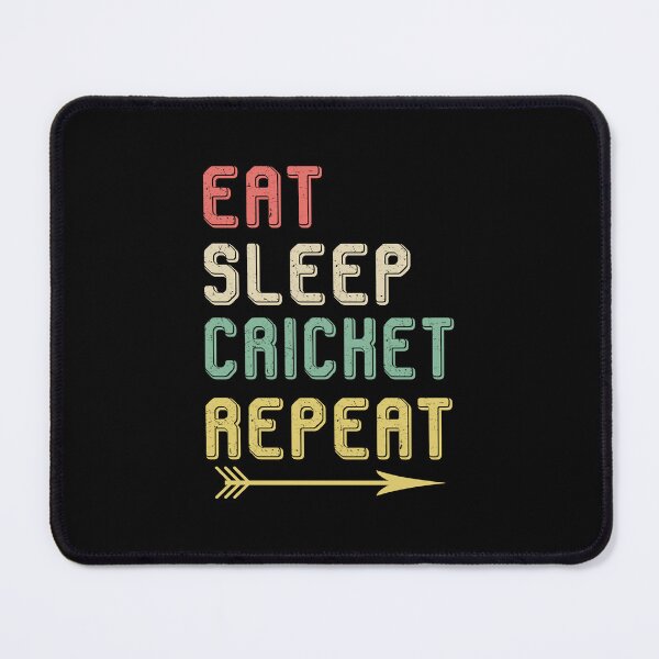 Item preview, Eat Sleep Cricket Repeat Vintage Color Essential T-Shirt designed and sold by EffieDietrich.