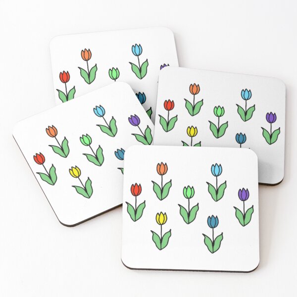 Item preview, rainbow flower sticker designed and sold by ChloeArtDesigns.