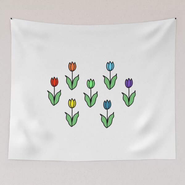 Item preview, rainbow flower sticker designed and sold by ChloeArtDesigns.