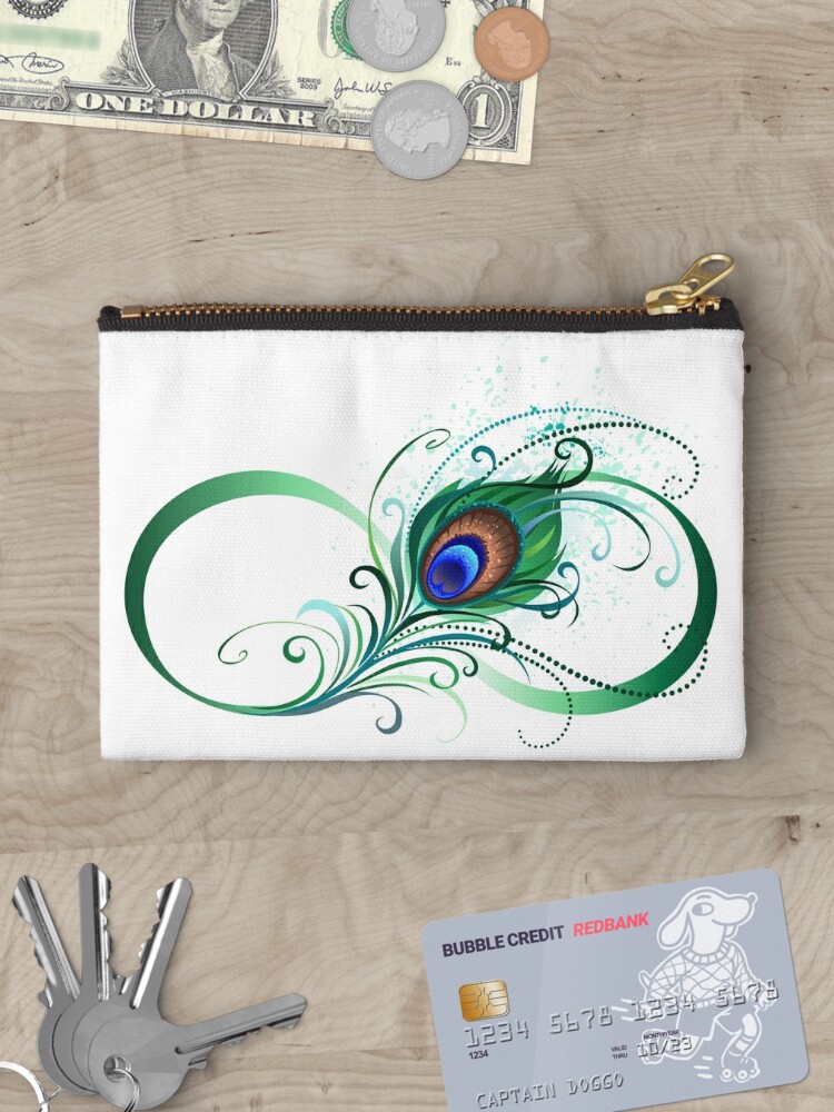 Circle with Green Peacock Feathers Art Print for Sale by Blackmoon9