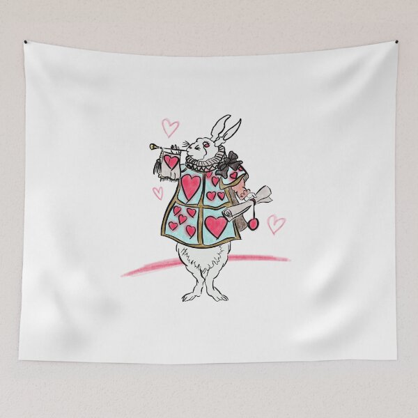 Item preview, Bunny with Hearts and a Message designed and sold by marie-inks.
