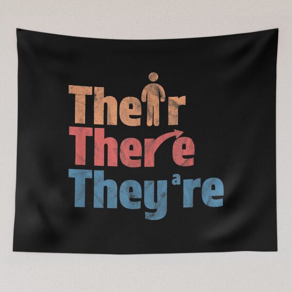 Item preview, there their they're funny english teacher designed and sold by EffieDietrich.