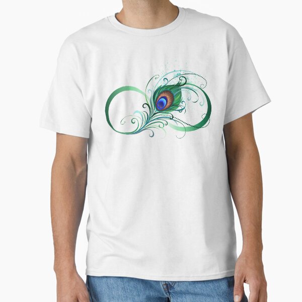 Item preview, Infinity symbol with peacock feather designed and sold by Blackmoon9.