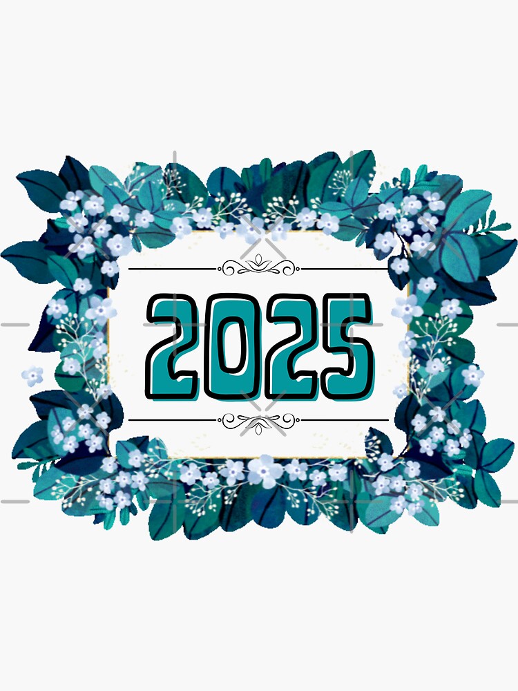 "2025 Year Happy new year " Sticker for Sale by Vavilonskaya | Redbubble