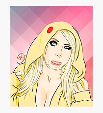 Adorkable Goofy Nigri Photographic Print