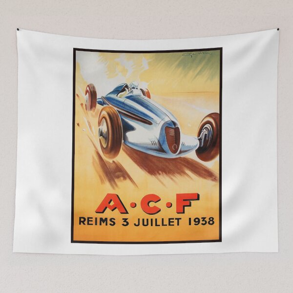 Item preview, 1938 ACF Grand Prix Reims France Automobile Race designed and sold by retrographics.
