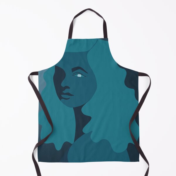 Item preview, Lady in blue Eye dark light curly hair retro 1940s golden hollywood era moviestar designed and sold by marie-inks.