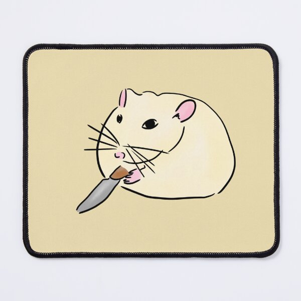 Item preview, Hamster with knife designed and sold by personpotato.