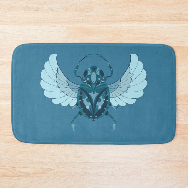 Item preview, Mystical Scarabeus blue symmetrical egyptian ornamental designed and sold by marie-inks.