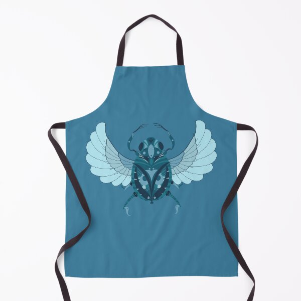 Item preview, Mystical Scarabeus blue symmetrical egyptian ornamental designed and sold by marie-inks.
