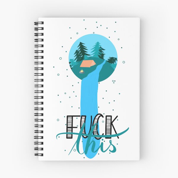 Item preview, F*ck this Camping Waterfall Trees Tent Fire designed and sold by marie-inks.