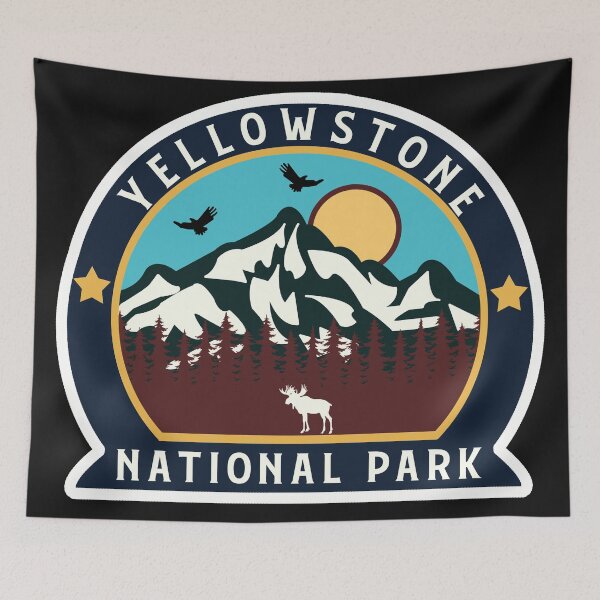 Aperçu de l'œuvre le parc national de Yellowstone créée et vendue par Road-tees.