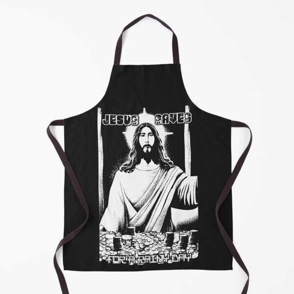 Artikelvorschau, JESUS SAVES für einen regnerischen Tag (#02, weiß) entworfen und verkauft von SolidEarthArt.