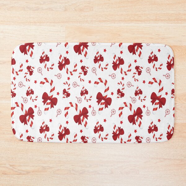 Item preview, Red White Candy Cane and Ribbons Christmas theme pattern designed and sold by wildberriesph.