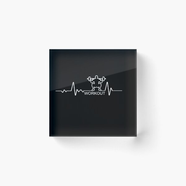 Item preview, Fitness Shirt - Workout Heartbeat Ecg designed and sold by strokli.