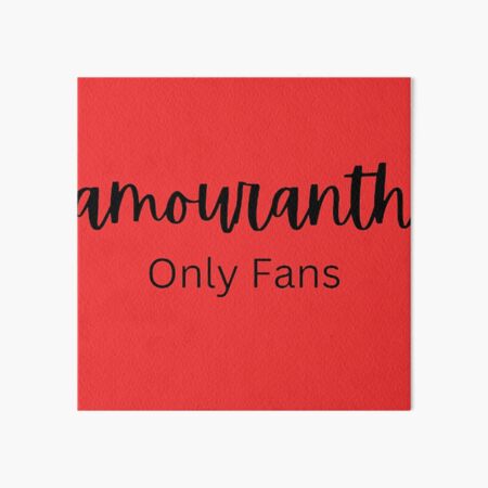 "Amouranth Only fans Art Design" Art Board Print for Sale by