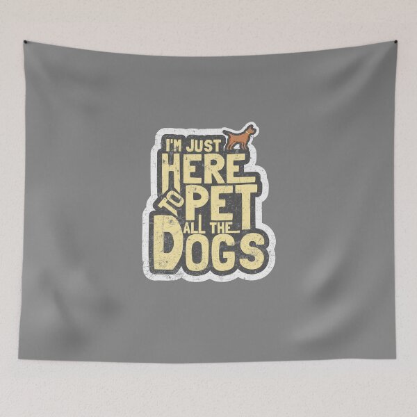 Item preview, Funny I'm Here to Pet All the Dogs shirt- Funny dog T shirts designed and sold by JoashuaTees.