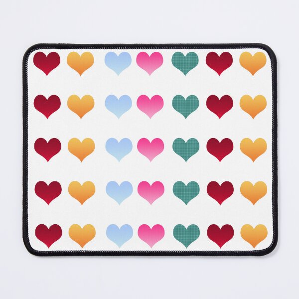 Item preview, collection of five different colors of hearts designed and sold by STUDIO 888.