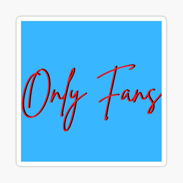 "Only fans Art Design" Sticker for Sale by Ghanshyam03 Redbubble