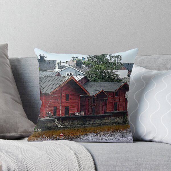 Item preview, Red Storehouses in Porvoo, Finland designed and sold by Catherine Sherman.