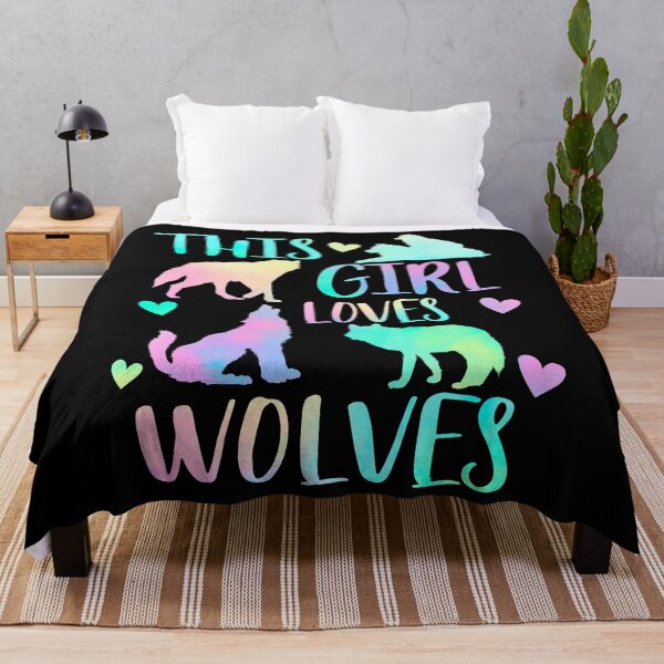 Item preview, This Girl loves wolves designed and sold by PrettyPittie Shop.