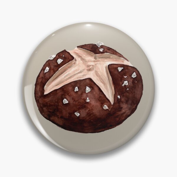 Item preview, Pretzel Bun - Watercolour Illustration designed and sold by Pattokarts.