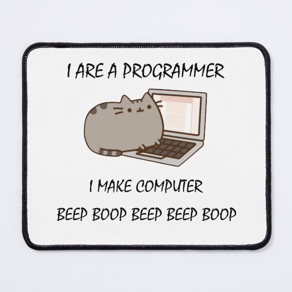Item preview, I Are Programmer I Make Computer Beep Boop Beep Beep Boop (Black Text) designed and sold by isrowatia.