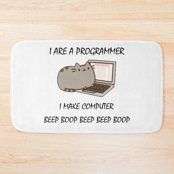 Item preview, I Are Programmer I Make Computer Beep Boop Beep Beep Boop (Black Text) designed and sold by isrowatia.