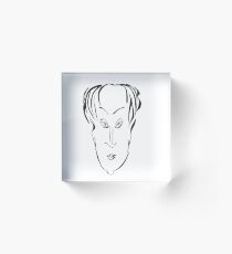 Abstract sketch of face X Acrylic Block