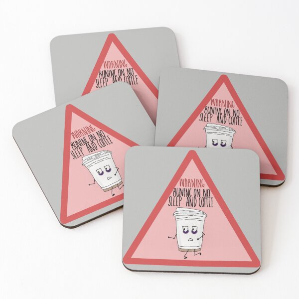 Item preview, Warning! Running on no sleep and coffee designed and sold by personpotato.