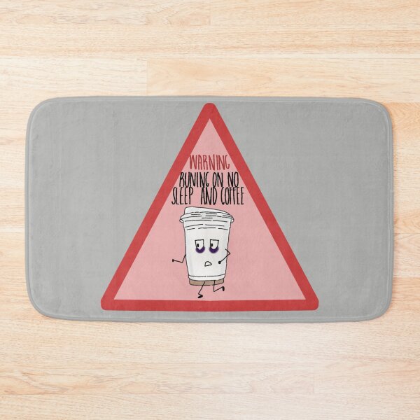 Item preview, Warning! Running on no sleep and coffee designed and sold by personpotato.