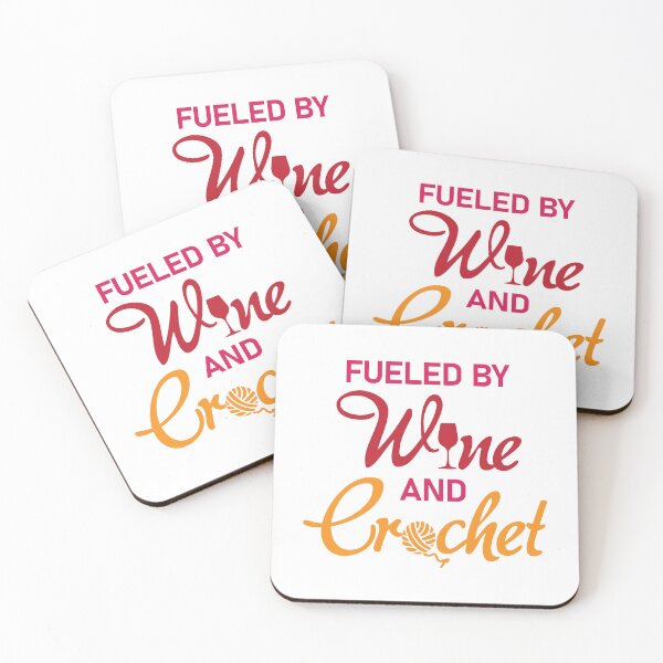 Item preview, Fueled by Wine and Crochet designed and sold by chillaxcats.